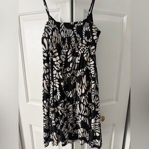 Nine West Black and Cream Maxi Skirt